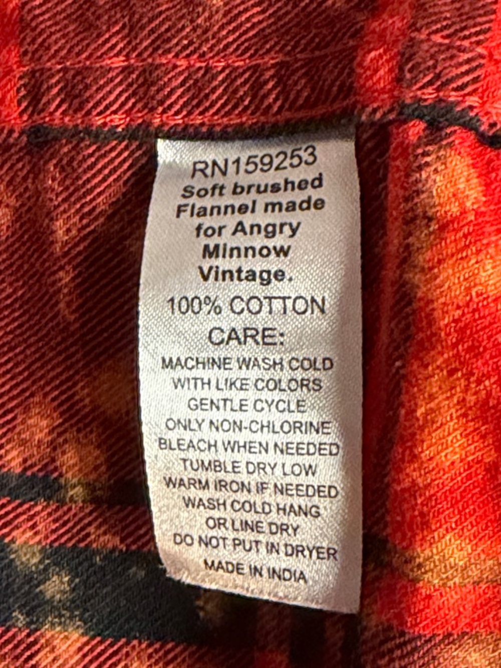 Angry Minnow Red Plaid Queen of Hearts Button Down Top Size Xl - Picture 5 of 5